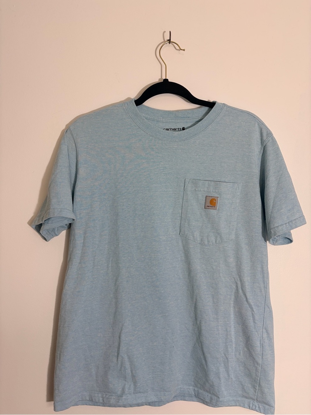 Carhartt Short-Sleeve Pocket Tee - Light Blue women's m